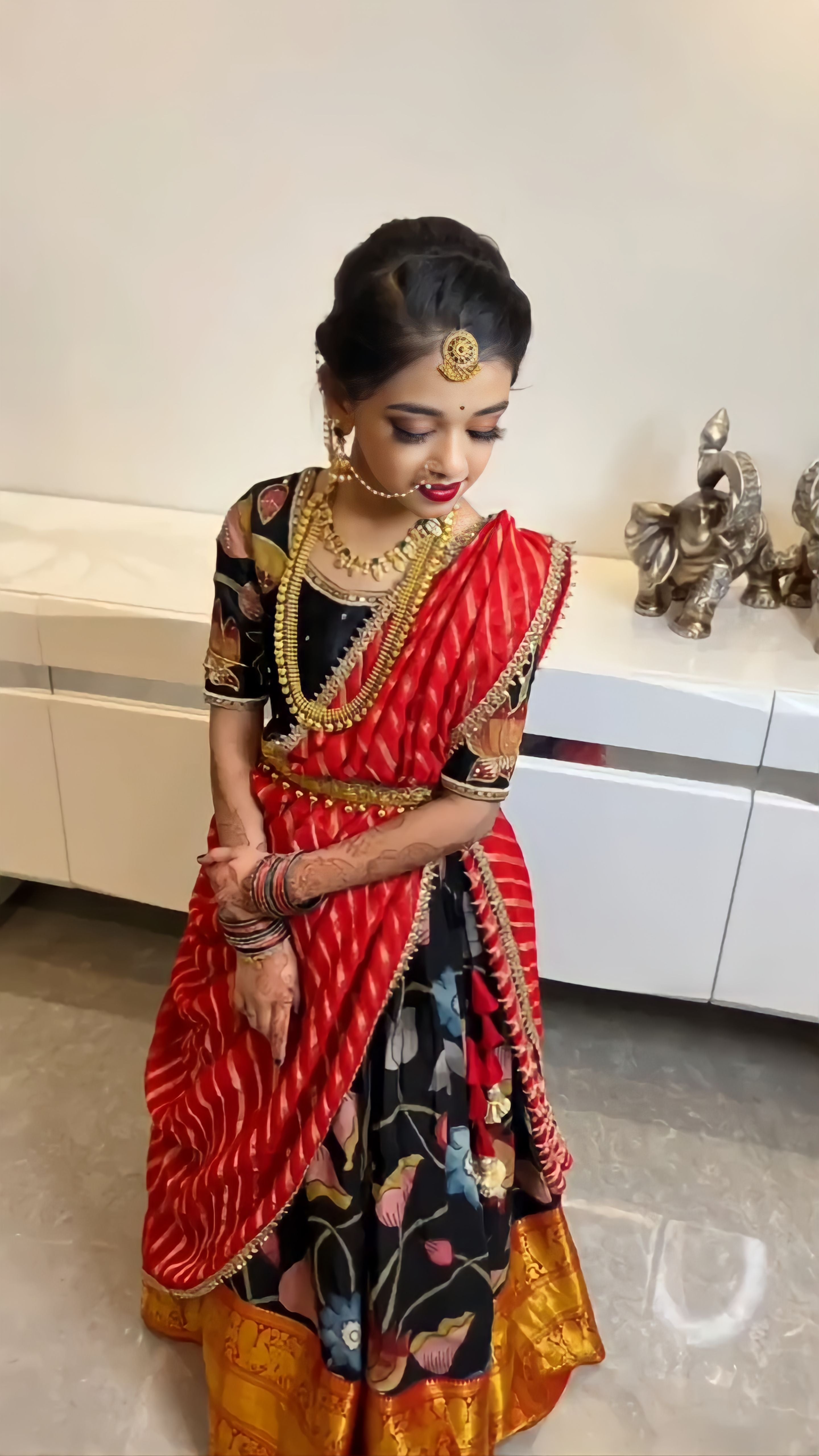 Girls Party Wear Traditional Half Saree in Chennai at best price by Amirtha  Fashion - Justdial