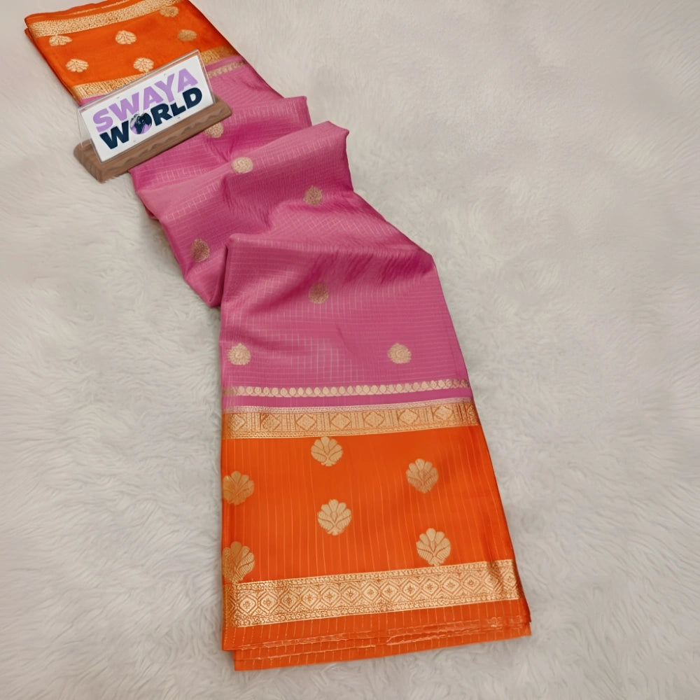 Banarasi Dupion Soft Silk Dyble Saree with Jacquard Rich Pallu & Matching Blouse – Lightweight & Exclusive Design