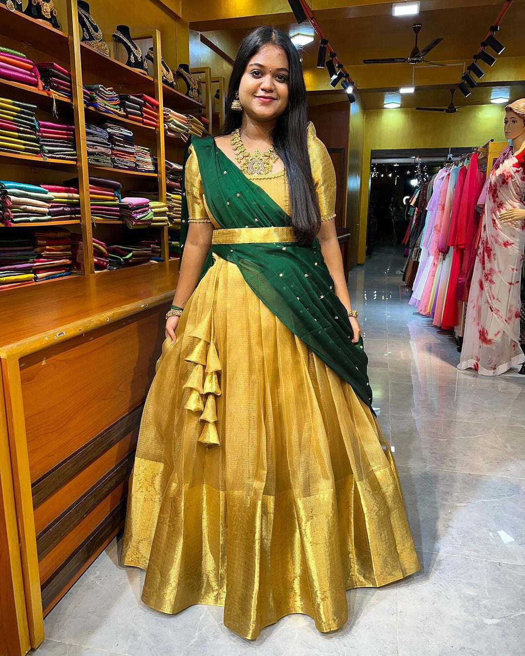 Bridal Lehenga - Pink and Gold Wedding Lehenga with a Waist Belt |  WedMeGood Photo by: Infinite Memories … | Indian bridal wear, Shimmery  dress, Indian wedding sari