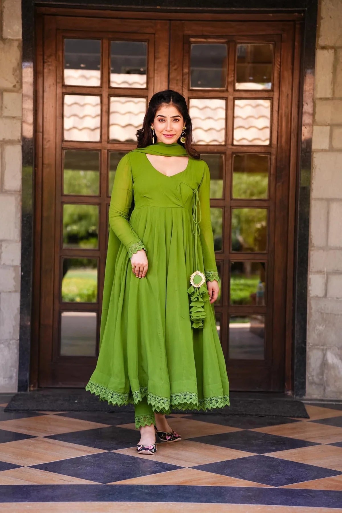 Beige dress ke latkan - Set of 2 | Buy Online | Inhika.com