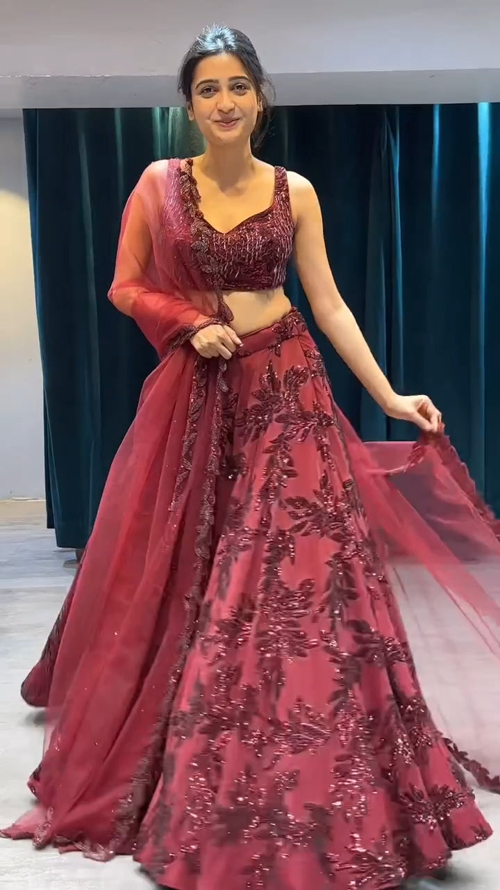 Women Wedding Collection Lehenga Choli With Full Heavy Embroidery Sequence  Manufacturer, Women Wedding Collection Lehenga Choli With Full Heavy  Embroidery Sequence Supplier, Exporter