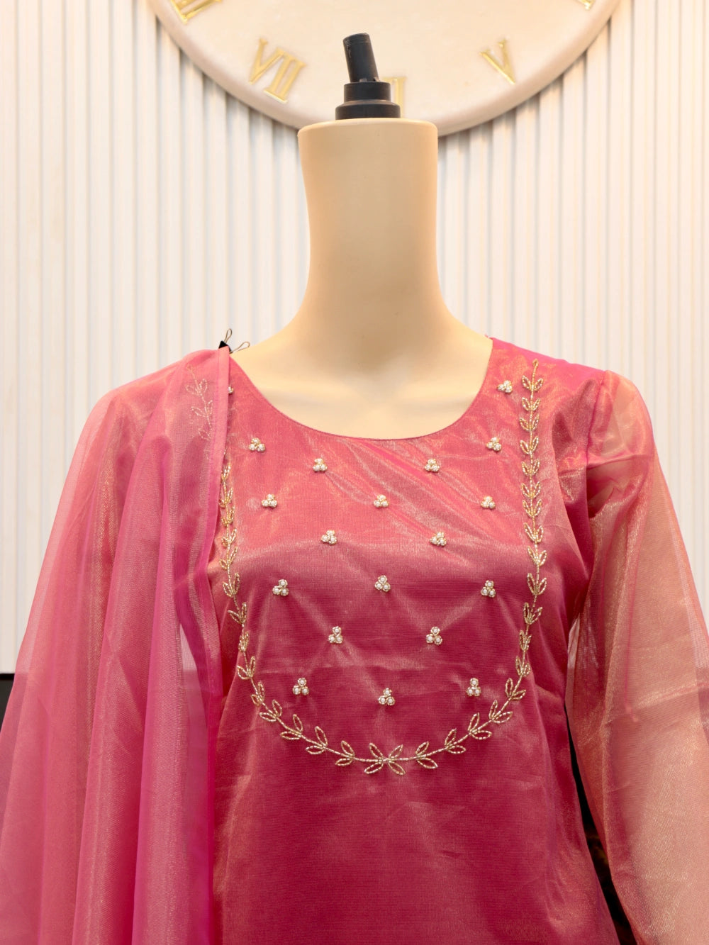 Exclusive Sparkle Twill Tissue Net Fabric Kurti with Dupatta (Four Colors) - Perfect for Festivals - By Swaya World