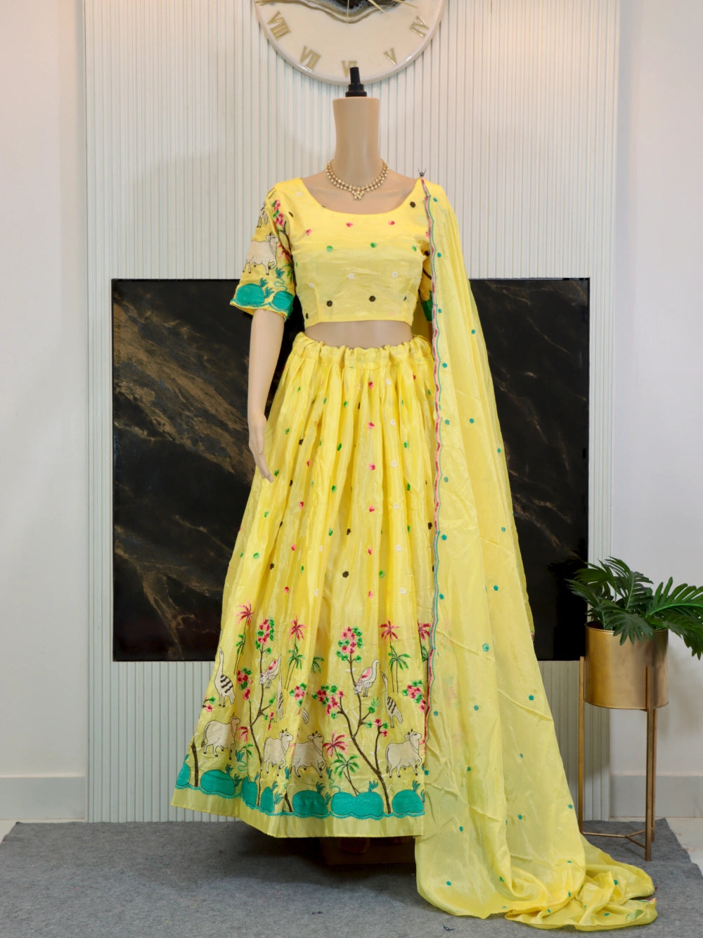 New Festival Lehenga Choli in Lavender, Yellow, and Pink – By Swaya World