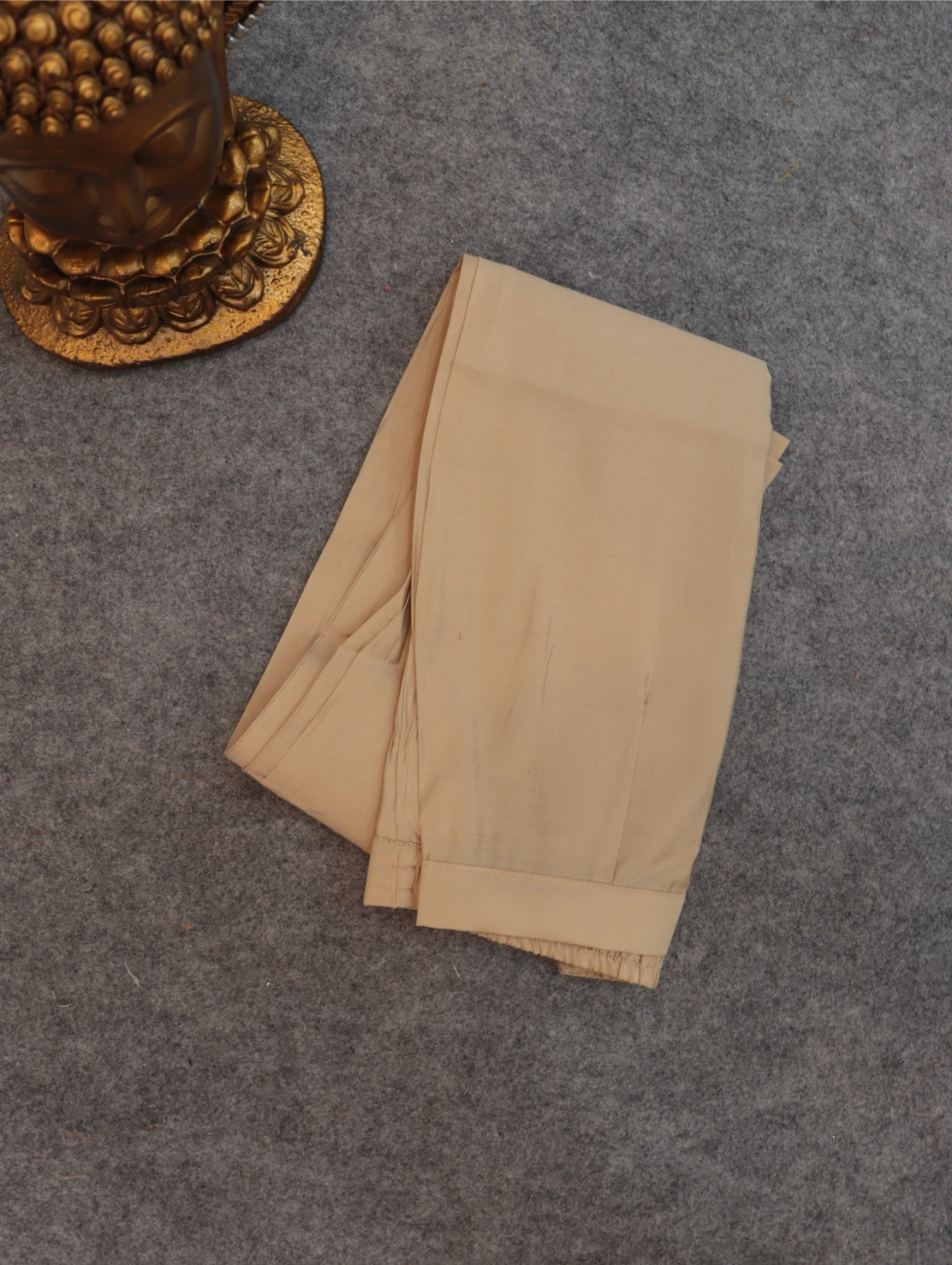 Beige BSY Viscose Kurti Set with Sequence Embroidery and Silk Blend Dupatta – By Swaya World