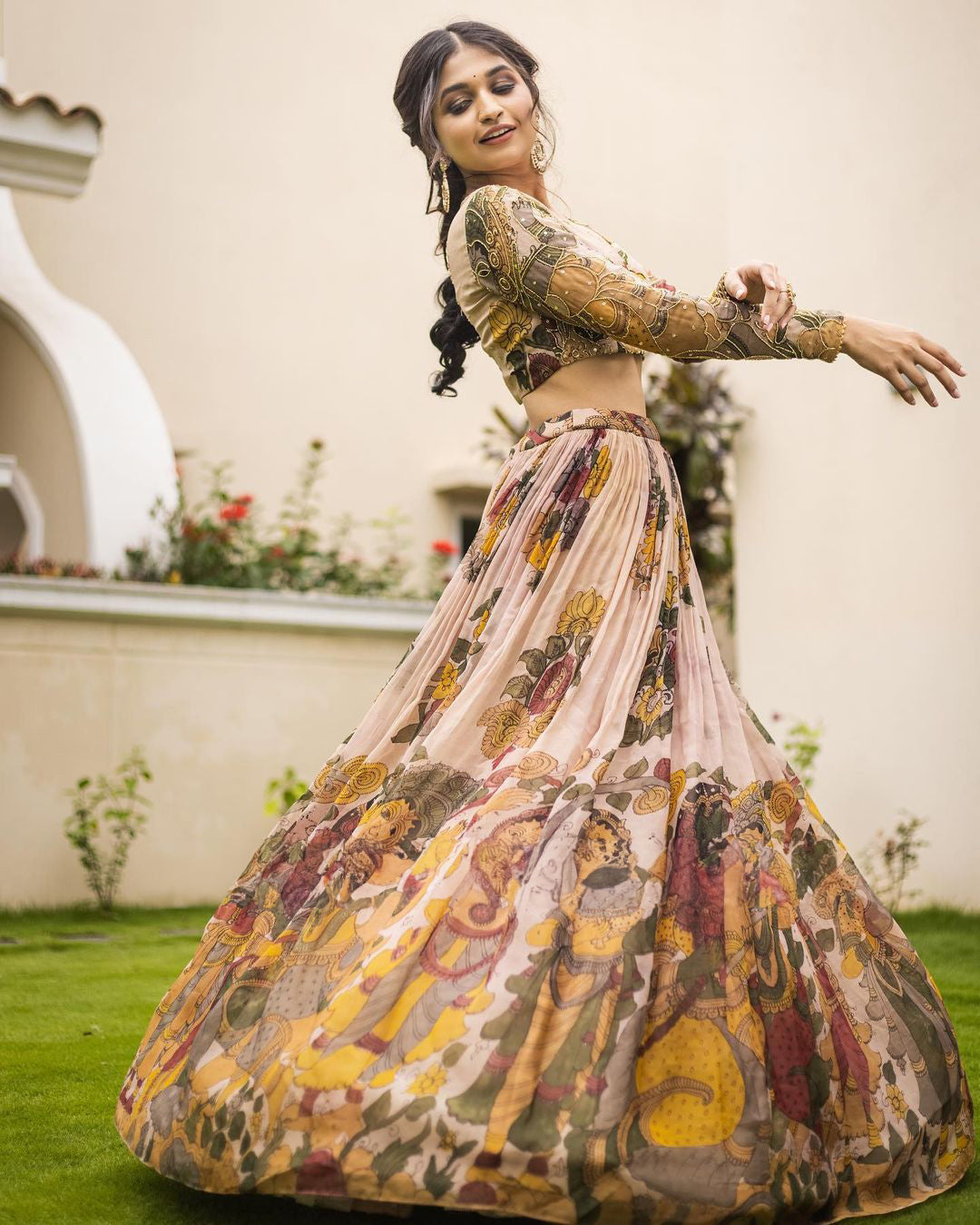 Kalamkari clearance chaniya choli