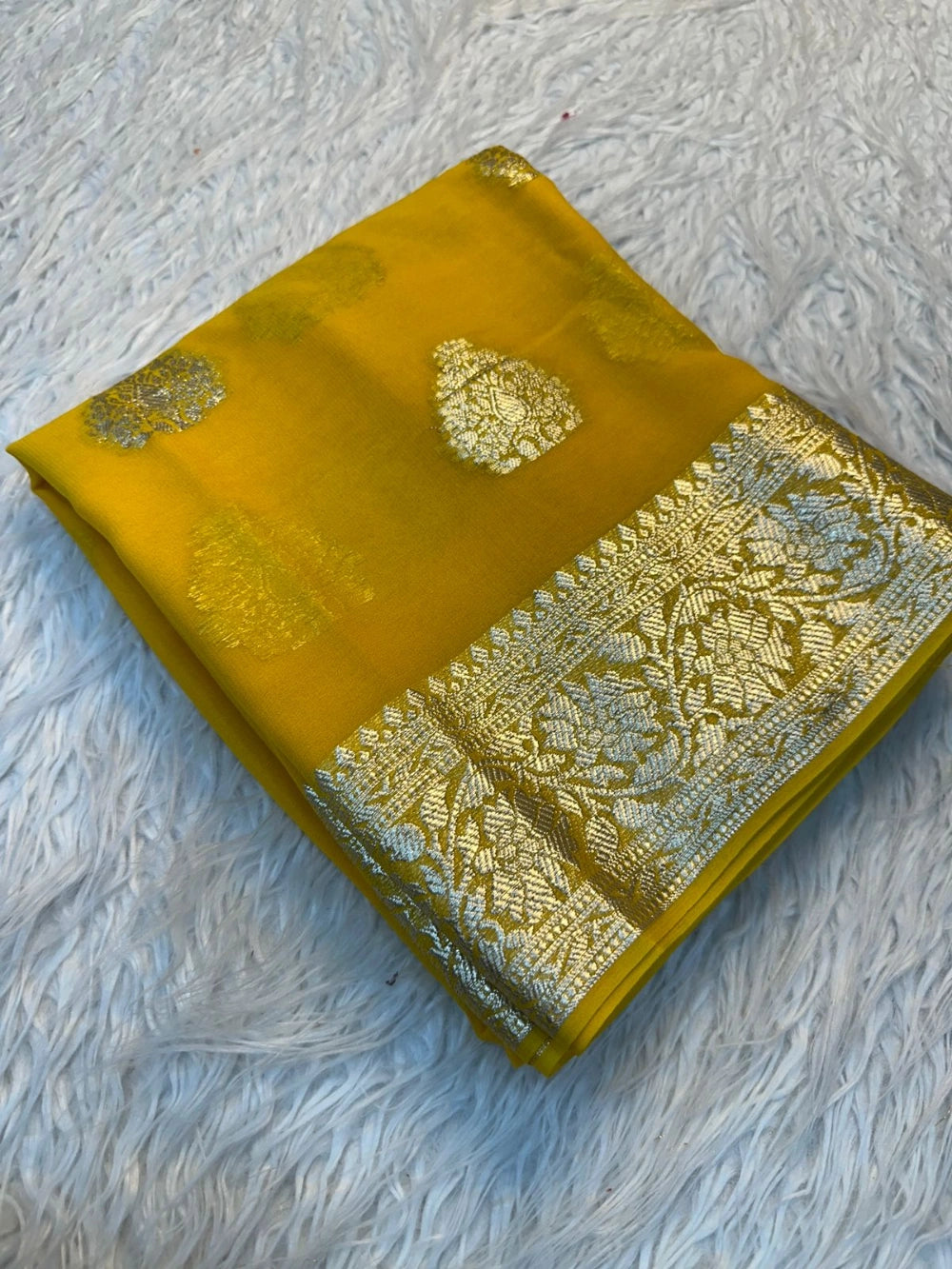 Viscose Georgette Saree with Running Blouse – Premium Designer Collection