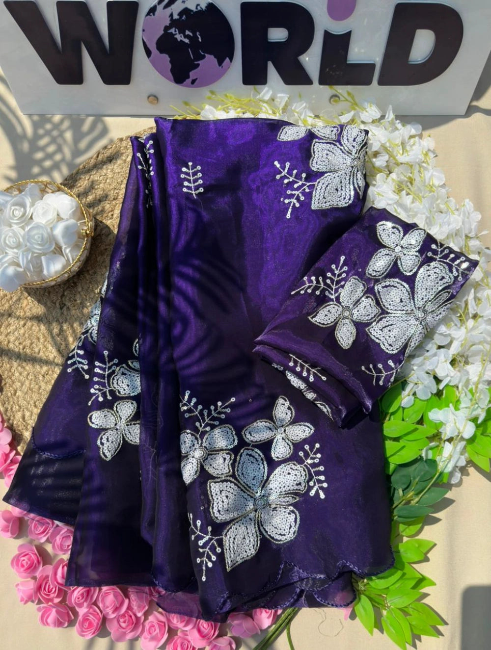 Designer Saree Magic – Pure Elegance in Purple