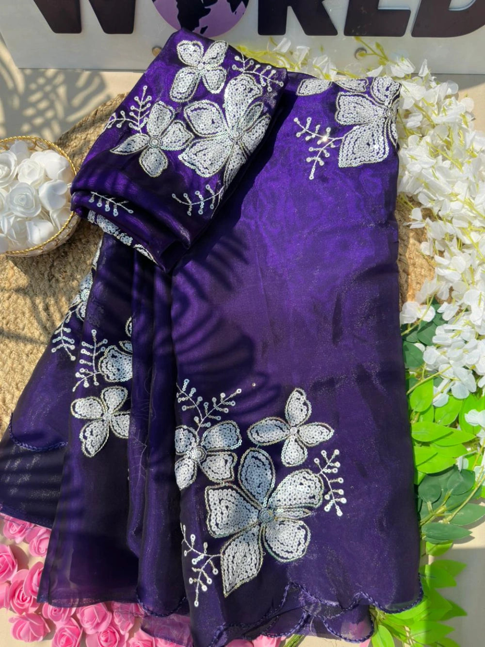 Designer Saree Magic – Pure Elegance in Purple