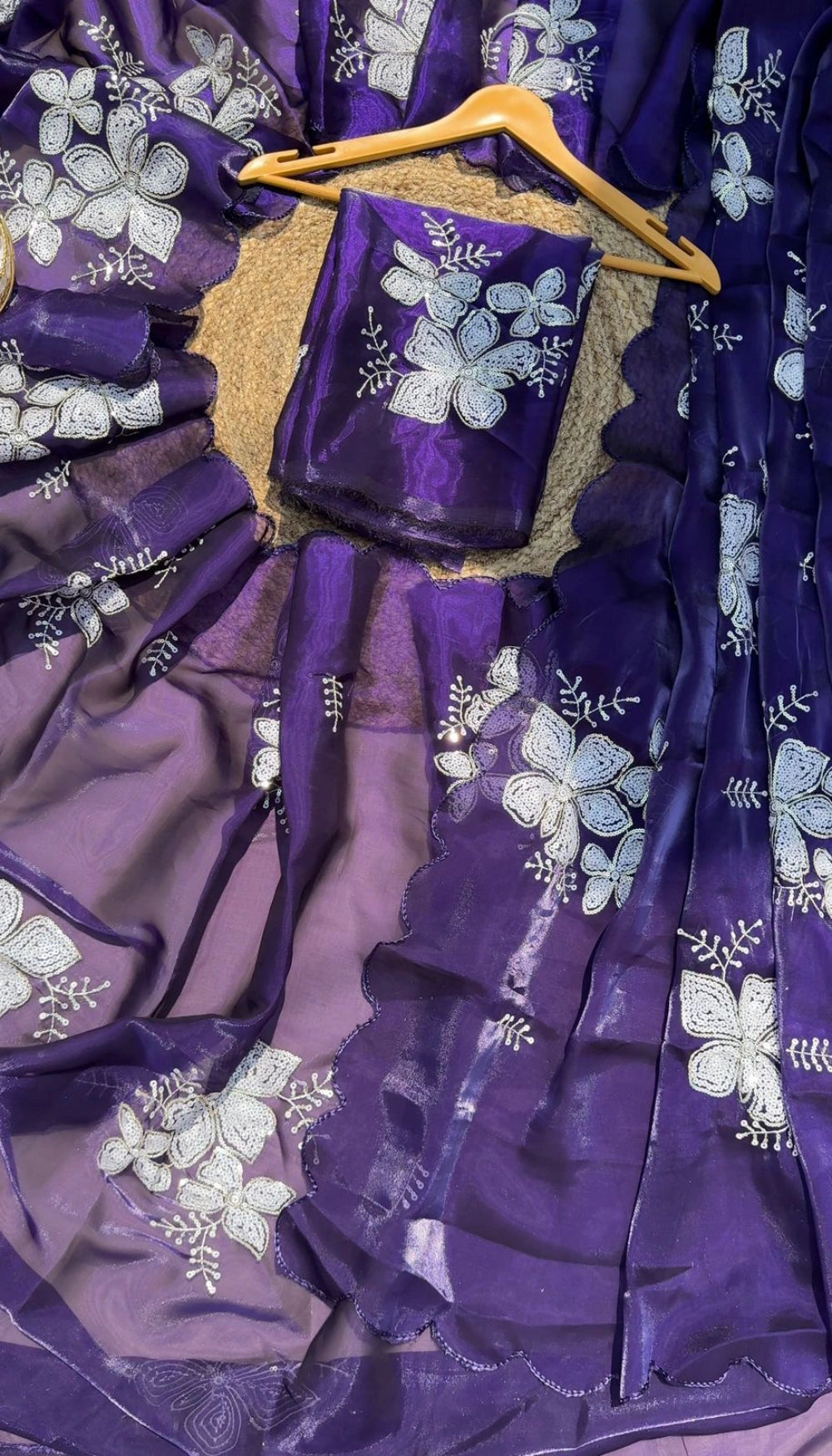 Designer Saree Magic – Pure Elegance in Purple