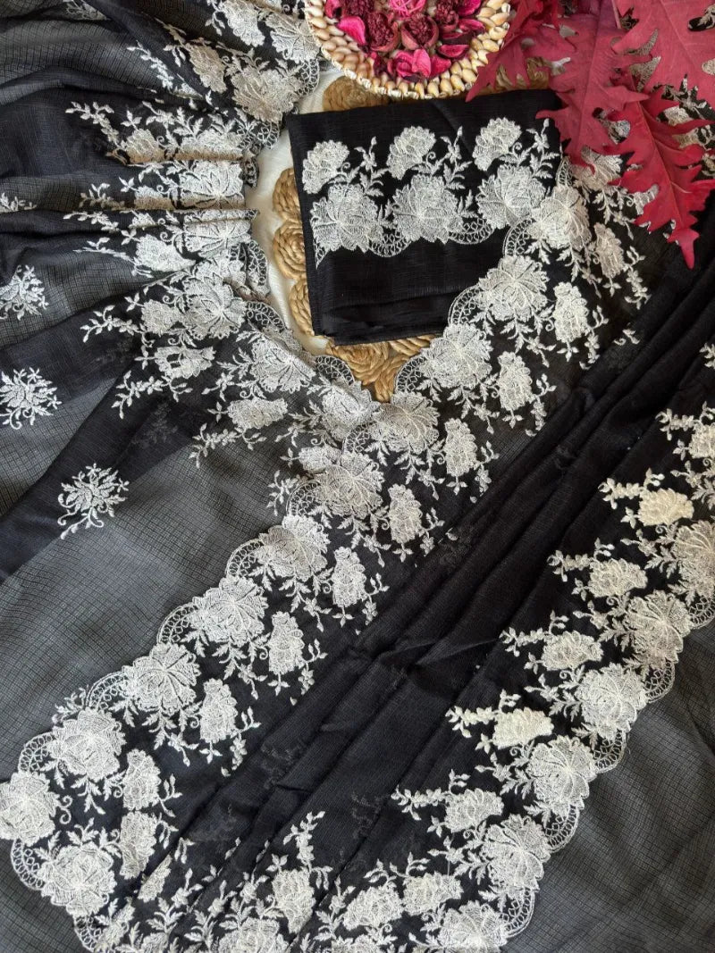 Special Edition Bollywood Designer Kota Doriya Saree with Multi‑Thread Work & Cutwork – Premium Quality