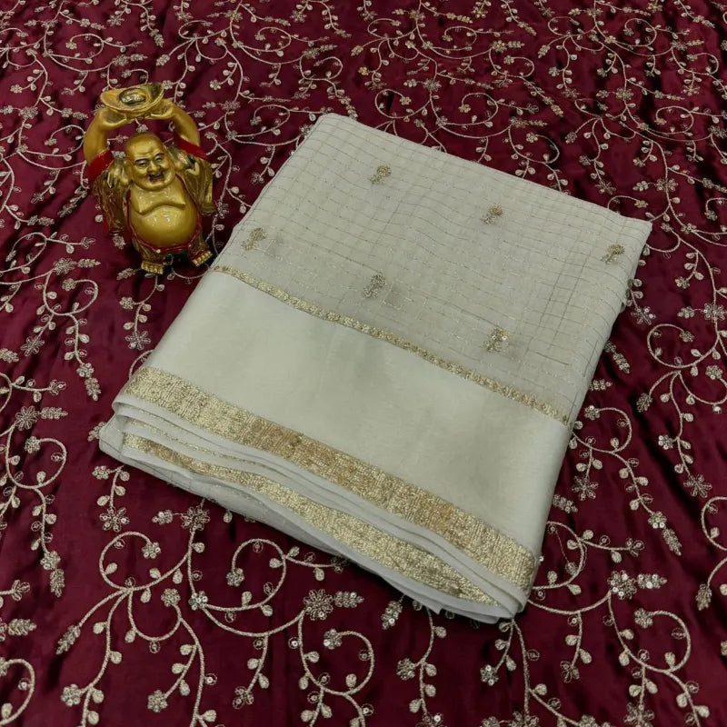 Premium Viscose Georgette Saree with Full Sequence Work & Designer Blouse