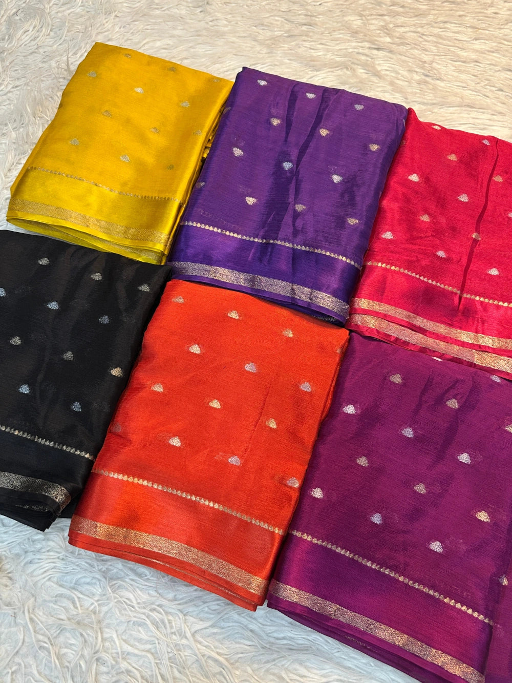 Pure Chinon Saree with Dyeing Chinon Blouse – Premium Designer Collection