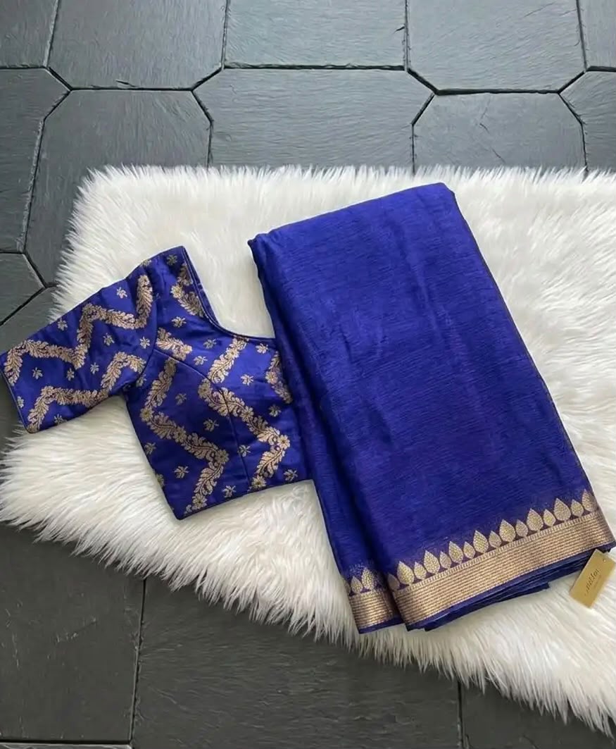 Premium Georgette Saree with Same Tone Viscose Russian Jacquard Blouse – Designer Party Wear Collection
