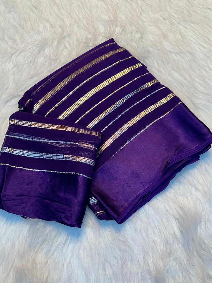 Premium Viscose Georgette Saree with Running Blouse – Elegant Daily & Festive Collection
