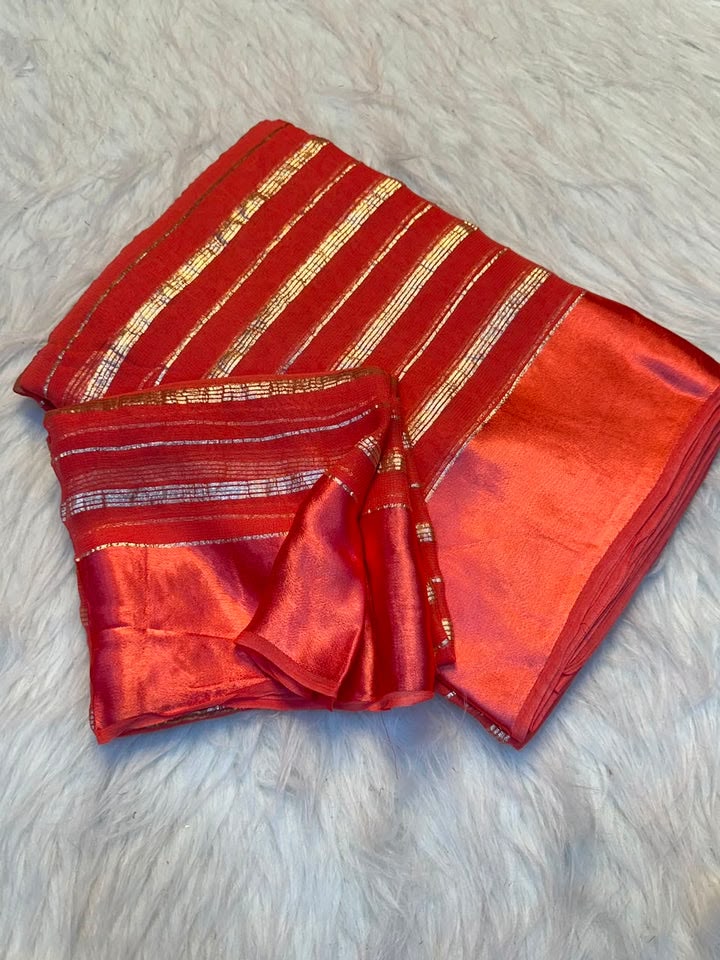 Premium Viscose Georgette Saree with Running Blouse – Elegant Daily & Festive Collection
