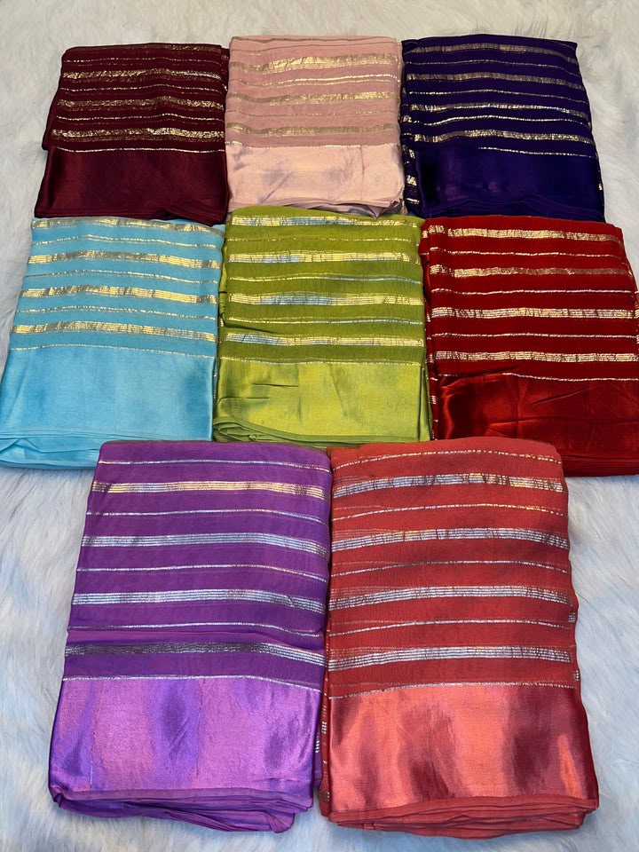 Premium Viscose Georgette Saree with Running Blouse – Elegant Daily & Festive Collection