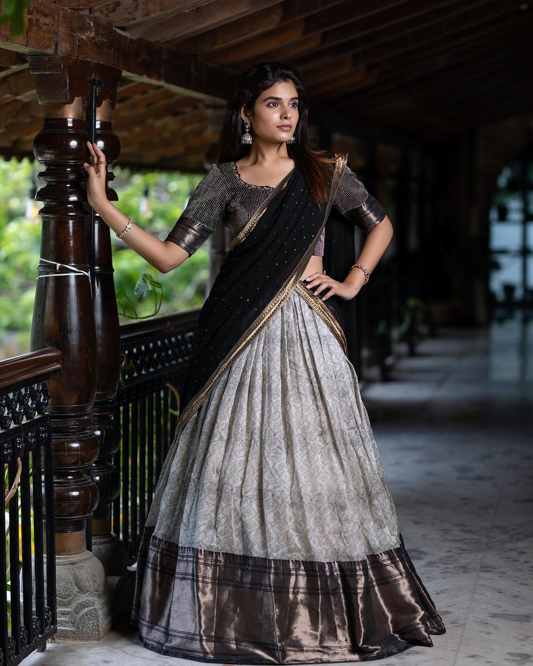 Launching New Black Lehenga Choli with Mono Slub & Chelline Fabric with Embroidered By Swaya World