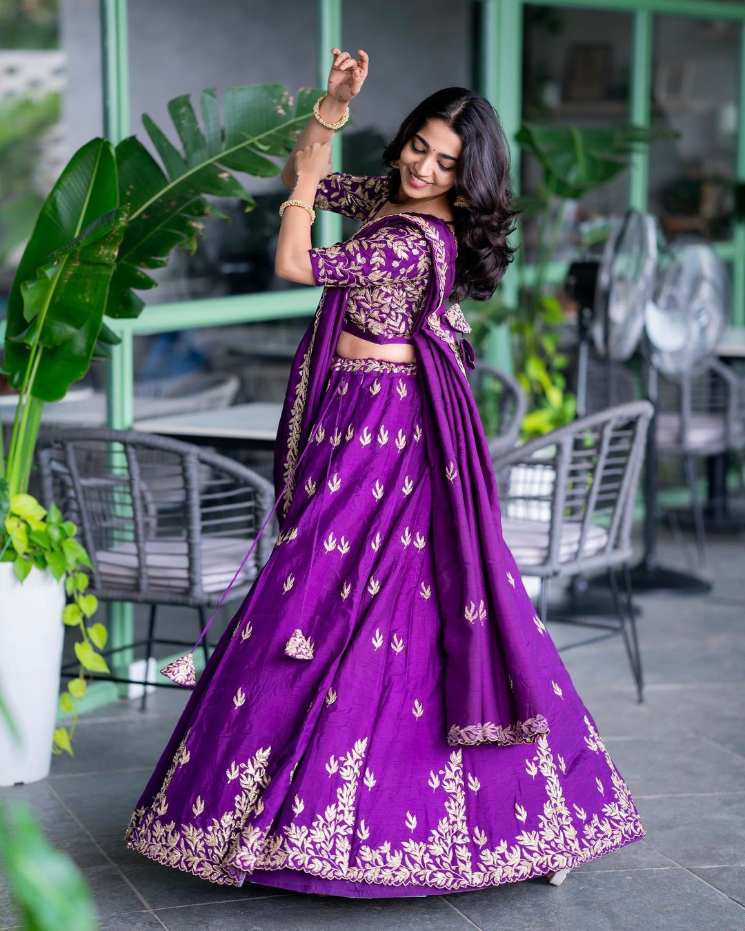 Exquisite Festival Lehenga Choli Set with Chinon Fabric & Intricate Embroidery Thread Work By Swaya World